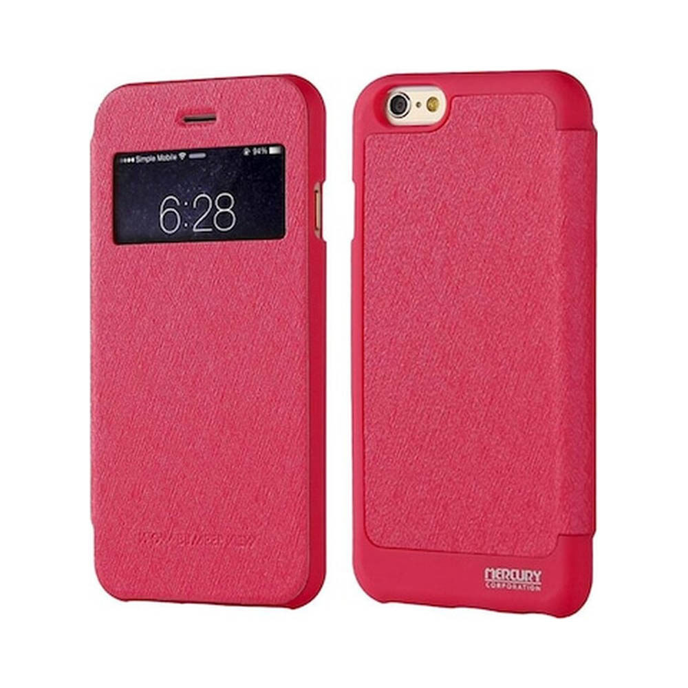 2Mercury Wow Bumper View Book Case Apple iPhone 6 6s Pink 2