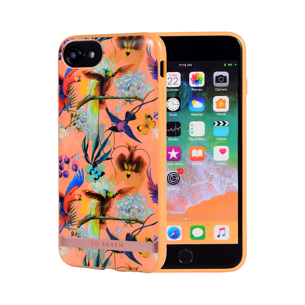 So Seven Phuket Case Apple iPhone 7 8 Orange Parrot 1